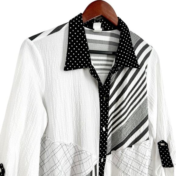 Moonlight by Y & S Small Wearable Art to Wear Artsy Shirt Top Abstract Mature - Picture 3 of 8